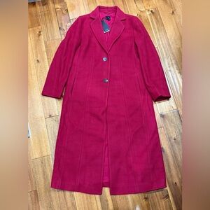Armani Exchange Red Long Coat